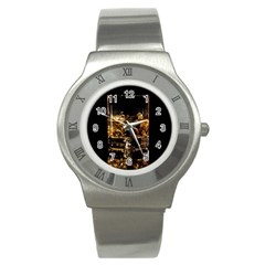 Drink Good Whiskey Stainless Steel Watch by BangZart