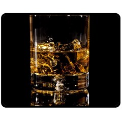 Drink Good Whiskey Fleece Blanket (medium)  by BangZart