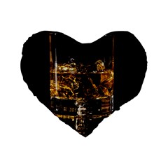 Drink Good Whiskey Standard 16  Premium Heart Shape Cushions by BangZart