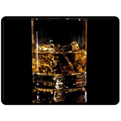 Drink Good Whiskey Double Sided Fleece Blanket (large)  by BangZart