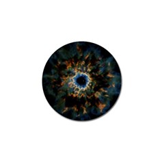 Crazy  Giant Galaxy Nebula Golf Ball Marker