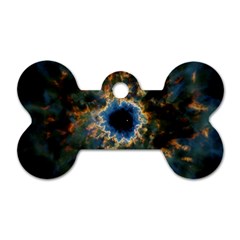 Crazy  Giant Galaxy Nebula Dog Tag Bone (one Side)