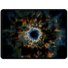 Crazy  Giant Galaxy Nebula Fleece Blanket (Large) 