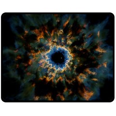 Crazy  Giant Galaxy Nebula Fleece Blanket (Medium) 