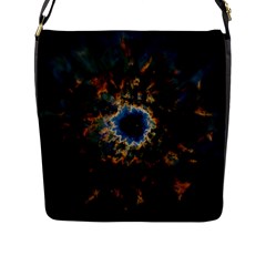 Crazy  Giant Galaxy Nebula Flap Messenger Bag (L) 