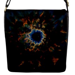 Crazy  Giant Galaxy Nebula Flap Messenger Bag (S)