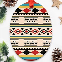 Tribal Pattern Ornament (oval) by BangZart