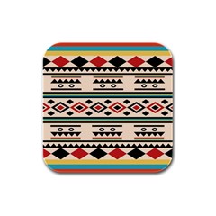 Tribal Pattern Rubber Square Coaster (4 Pack)  by BangZart