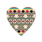 Tribal Pattern Heart Magnet Front