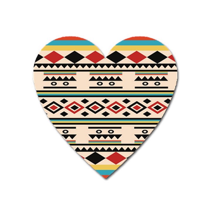 Tribal Pattern Heart Magnet