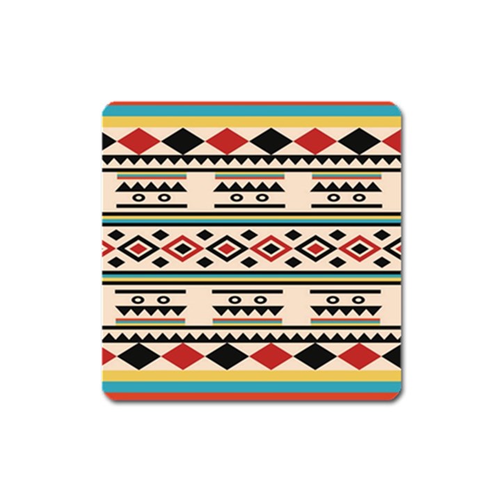 Tribal Pattern Square Magnet