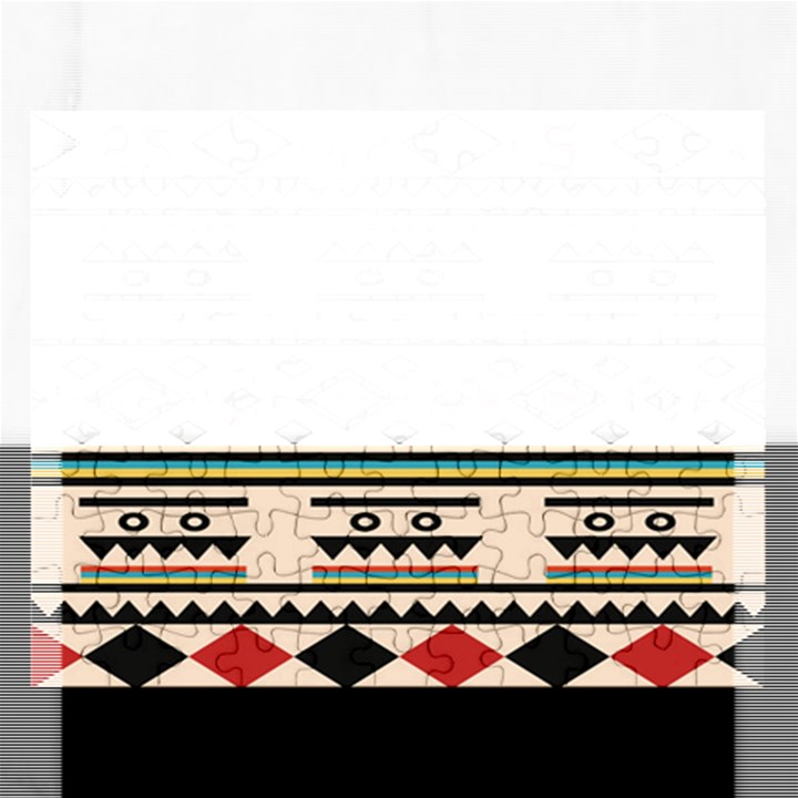 Tribal Pattern Rectangular Jigsaw Puzzl