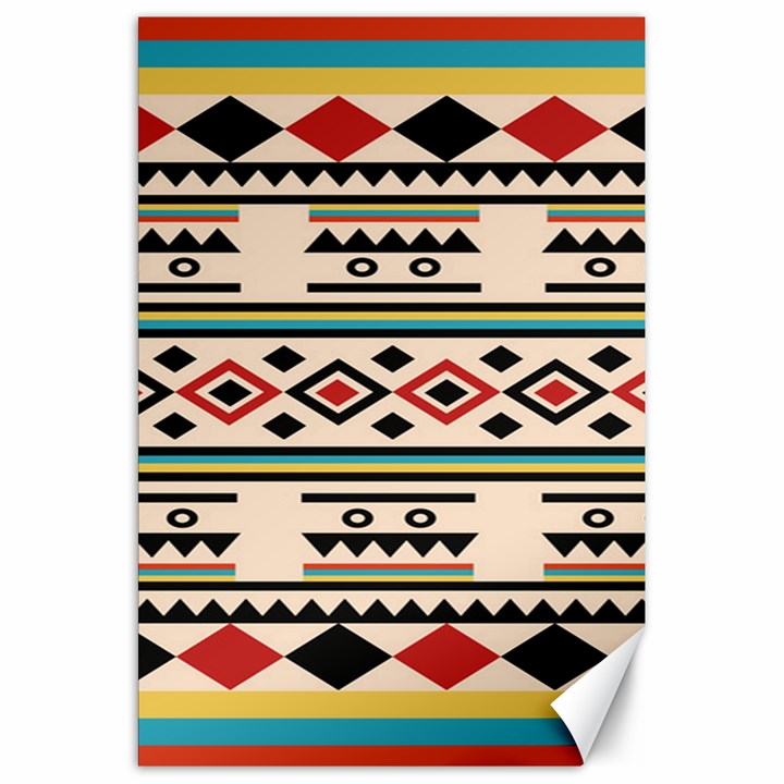 Tribal Pattern Canvas 20  x 30  