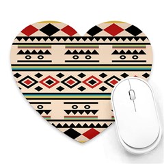 Tribal Pattern Heart Mousepads by BangZart