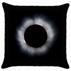 Solar Eclipse Throw Pillow Case (black) by BangZart