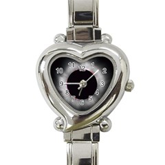 Solar Eclipse Heart Italian Charm Watch by BangZart