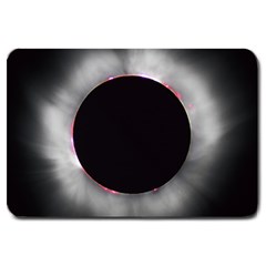 Solar Eclipse Large Doormat  by BangZart