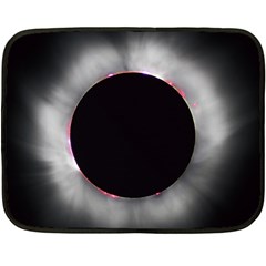 Solar Eclipse Fleece Blanket (mini) by BangZart