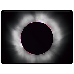 Solar Eclipse Fleece Blanket (large)  by BangZart