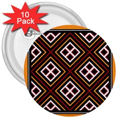 Toraja Pattern Pa re po  Sanguba ( Dancing Alone ) 3  Buttons (10 Pack) 