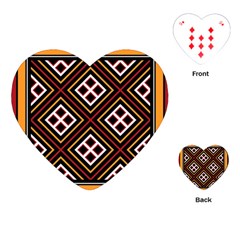 Toraja Pattern Pa re po  Sanguba ( Dancing Alone ) Playing Cards (heart)  by BangZart