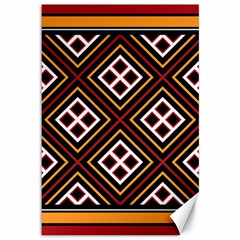 Toraja Pattern Pa re po  Sanguba ( Dancing Alone ) Canvas 12  X 18   by BangZart