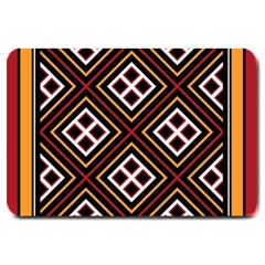 Toraja Pattern Pa re po  Sanguba ( Dancing Alone ) Large Doormat  by BangZart