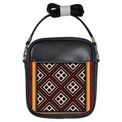 Toraja Pattern Pa re po  Sanguba ( Dancing Alone ) Girls Sling Bags by BangZart