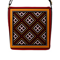 Toraja Pattern Pa re po  Sanguba ( Dancing Alone ) Flap Messenger Bag (l)  by BangZart