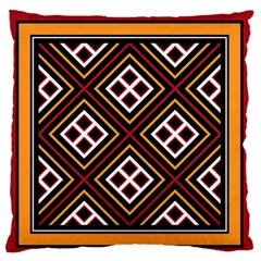 Toraja Pattern Pa re po  Sanguba ( Dancing Alone ) Large Flano Cushion Case (two Sides) by BangZart