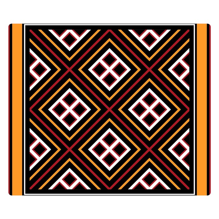 Toraja Pattern Pa re po  Sanguba ( Dancing Alone ) Double Sided Flano Blanket (Small) 