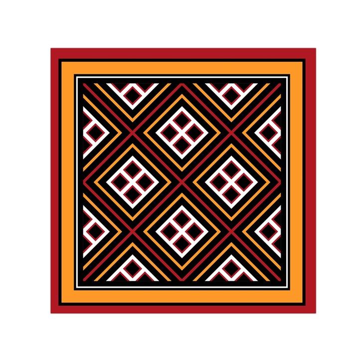 Toraja Pattern Pa re po  Sanguba ( Dancing Alone ) Small Satin Scarf (Square)