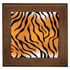 Tiger Skin Pattern Framed Tiles by BangZart