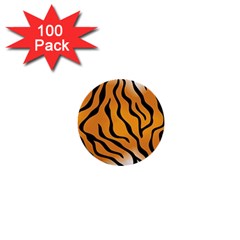 Tiger Skin Pattern 1  Mini Buttons (100 Pack) 