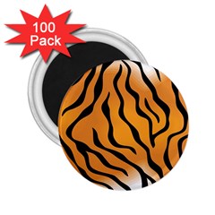 Tiger Skin Pattern 2 25  Magnets (100 Pack)  by BangZart