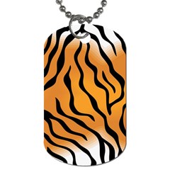 Tiger Skin Pattern Dog Tag (one Side) by BangZart