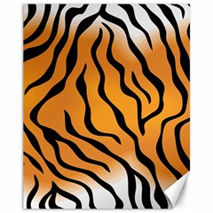 Tiger Skin Pattern Canvas 11  X 14   by BangZart