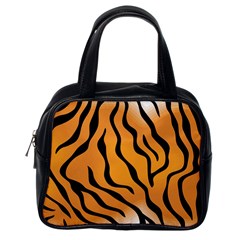 Tiger Skin Pattern Classic Handbags (one Side) by BangZart