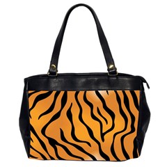 Tiger Skin Pattern Office Handbags (2 Sides)  by BangZart