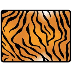 Tiger Skin Pattern Fleece Blanket (large)  by BangZart