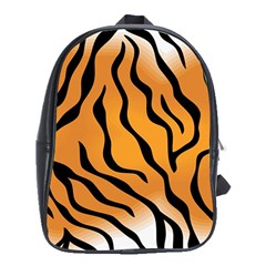 Tiger Skin Pattern School Bags (xl)  by BangZart