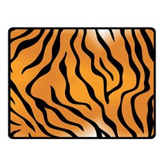 Tiger Skin Pattern Double Sided Fleece Blanket (small)  by BangZart