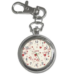 Pattern Hearts Kiss Love Lips Art Vector Key Chain Watches