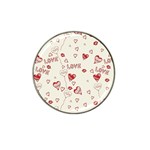 Pattern Hearts Kiss Love Lips Art Vector Hat Clip Ball Marker (10 pack) Front