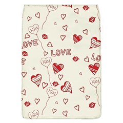 Pattern Hearts Kiss Love Lips Art Vector Flap Covers (l)  by BangZart