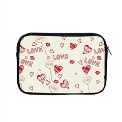 Pattern Hearts Kiss Love Lips Art Vector Apple Macbook Pro 15  Zipper Case by BangZart