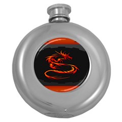 Dragon Round Hip Flask (5 Oz) by BangZart