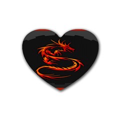 Dragon Rubber Coaster (heart)  by BangZart