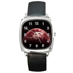 Planet Fantasy Art Square Metal Watch by BangZart