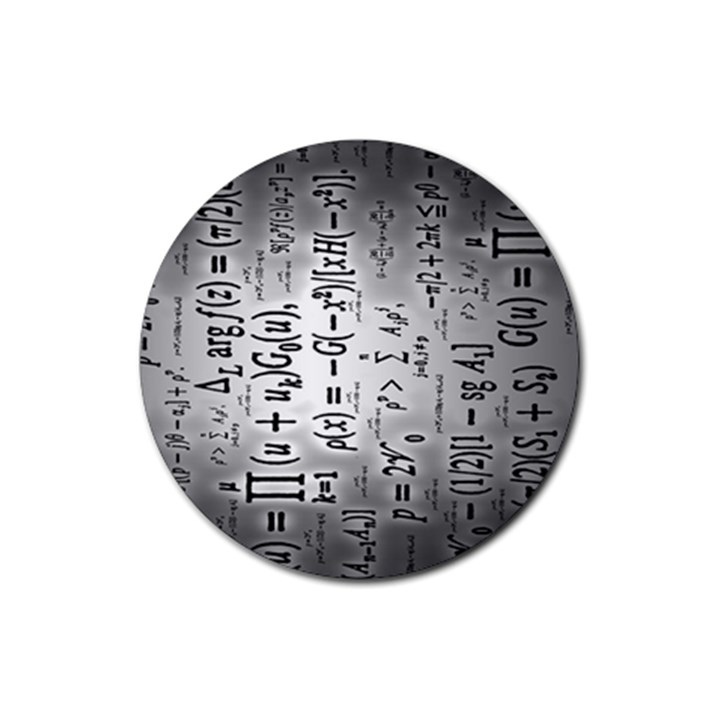 Science Formulas Rubber Coaster (Round) 